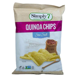 Order Online Snacks Keto Quinoa Sea Salt Chips 79g by Simply 7 - DXB Keto Shop 