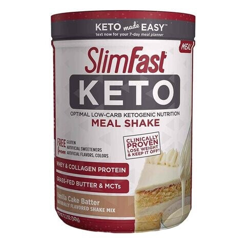 Order Online Sweets Slimfast Keto Vanilla Cake 375g by Slimfast - DXB Keto Shop 