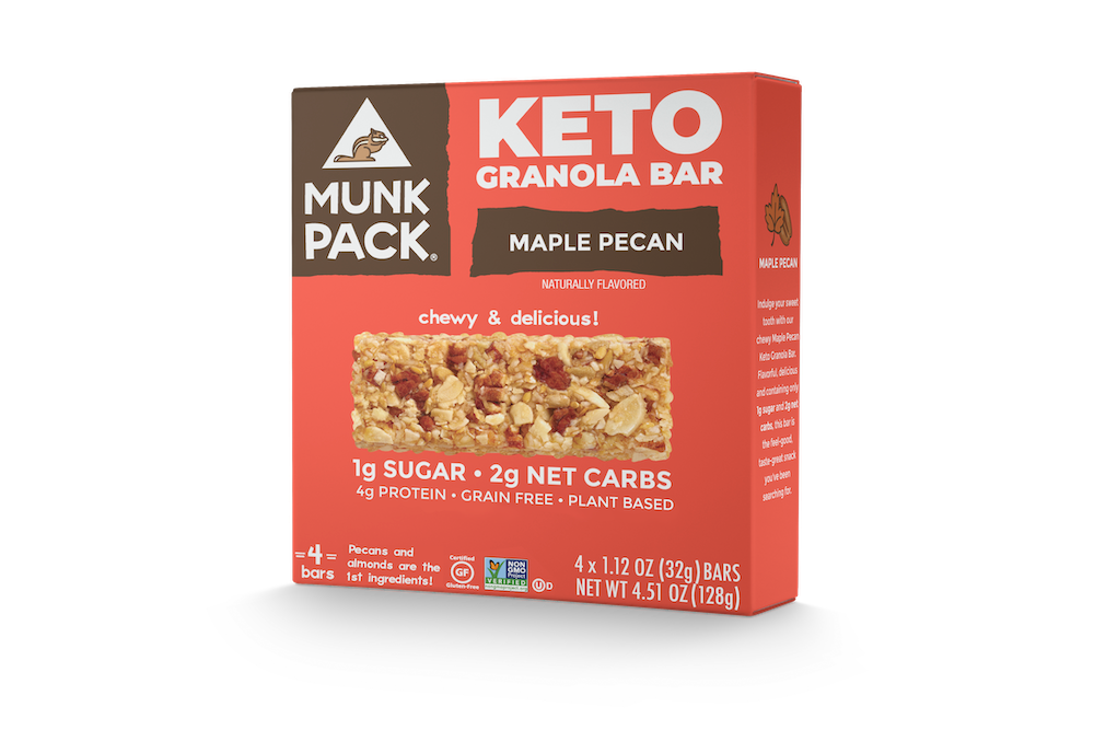 Order Online Sweets Munk Pack Keto Maple Pecan 128g by Munk Pack - DXB Keto Shop 